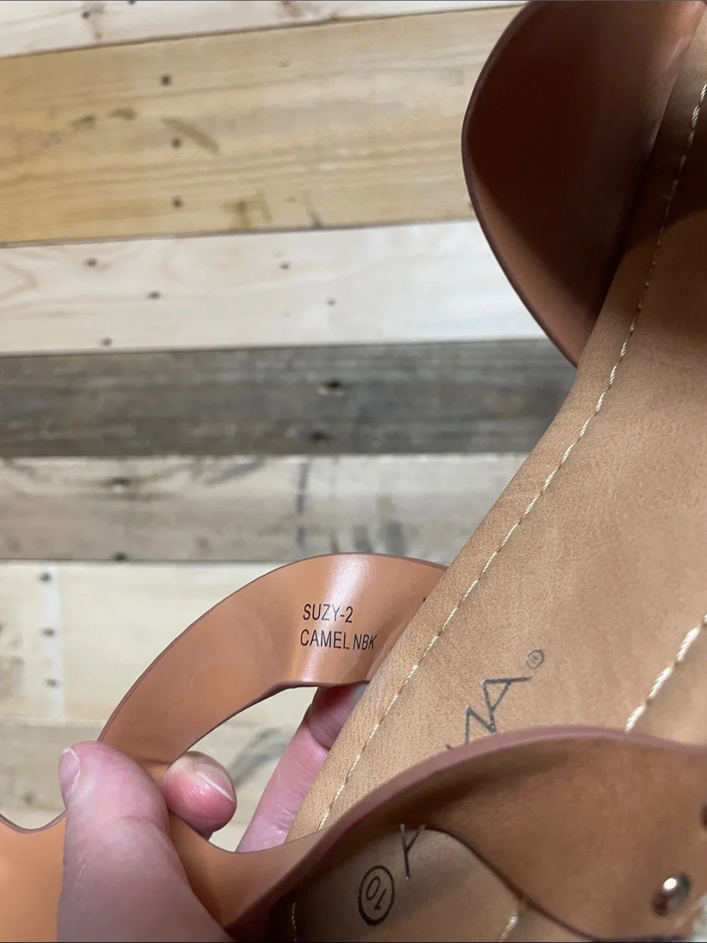 Anna size 10 Brown Suzy-2 Espadrille Platform Sandals